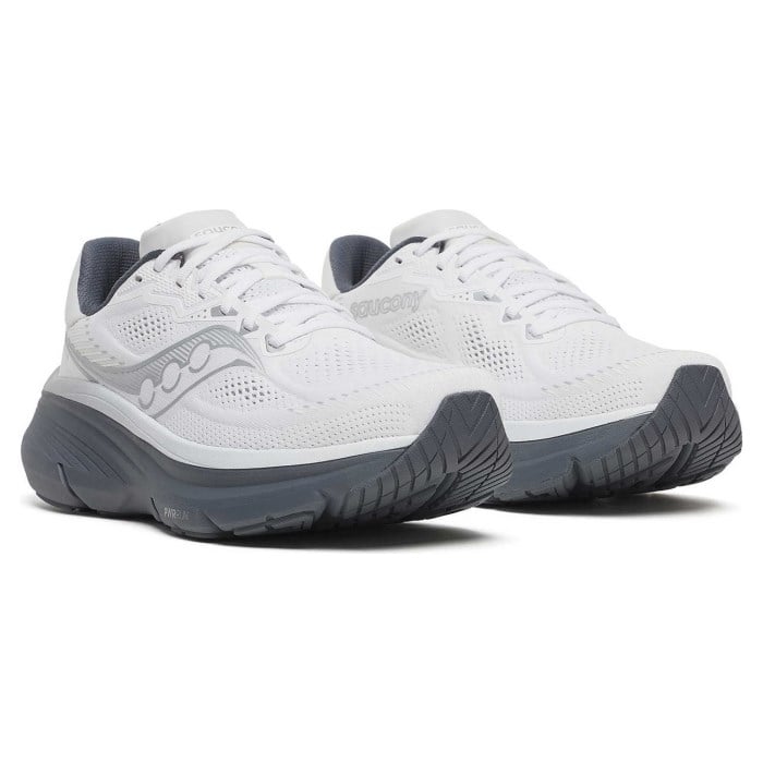 Saucony Guide 19 - Mens Running Shoes - White/Shadow