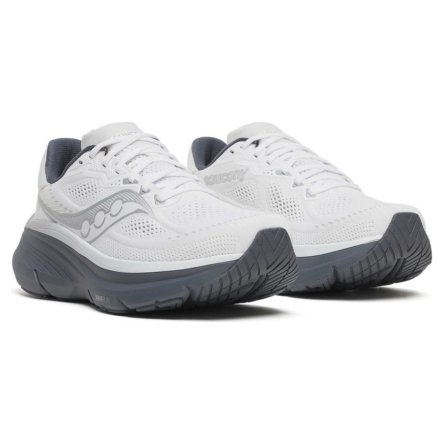 Saucony Guide 19 - Mens Running Shoes - White/Shadow