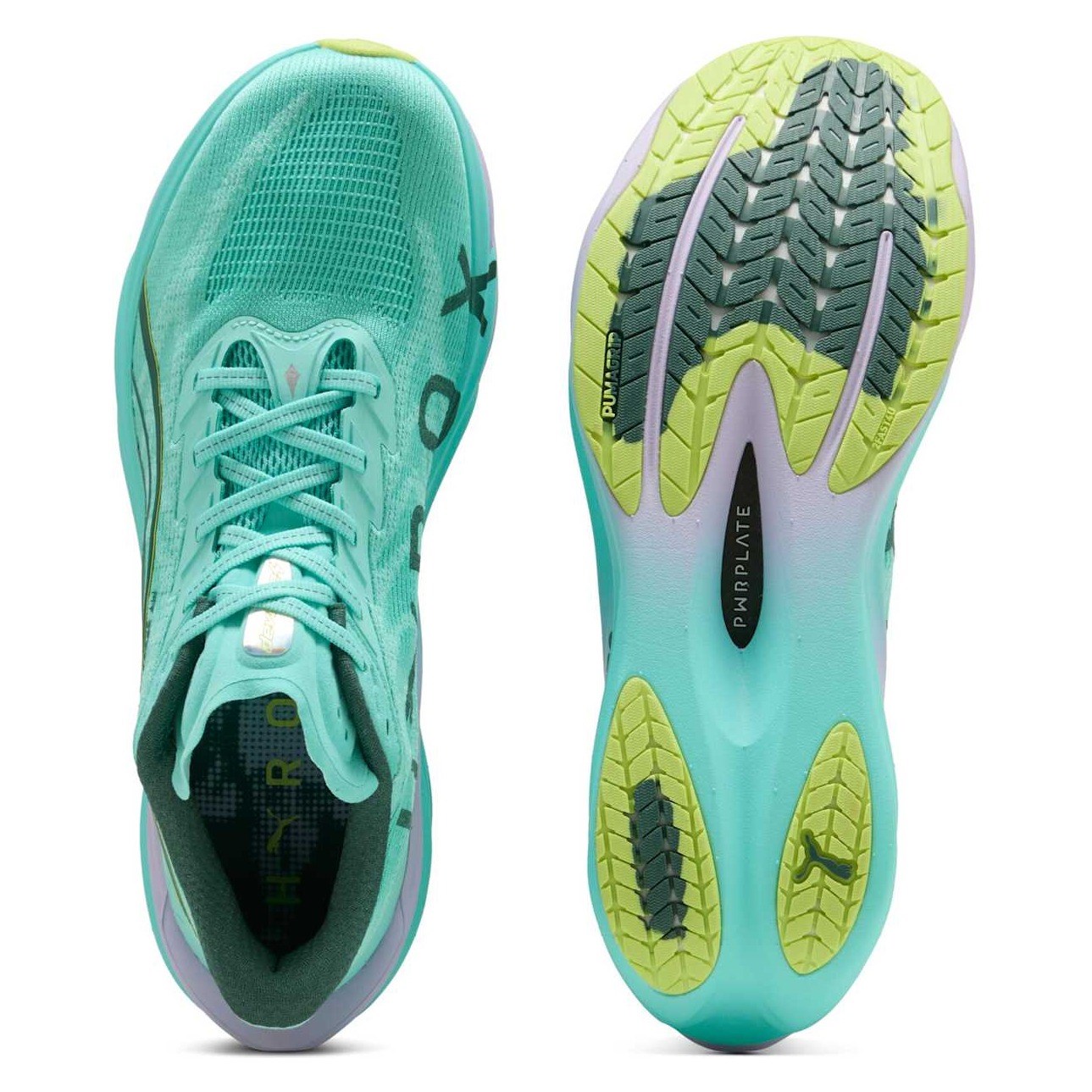 Puma Deviate Nitro 4 Hyrox - Mens Running Shoes - Intense Mint/Light Lavender - image 3