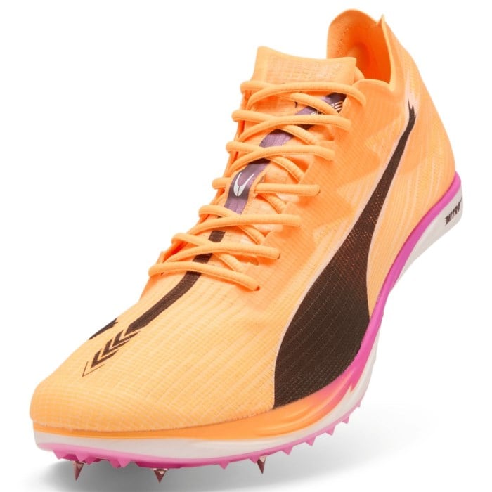 Puma evoSpeed Mid Distance Nitro Elite 3 - Unisex Track Spikes - Sun Stream/Pure Magenta/Puma Black