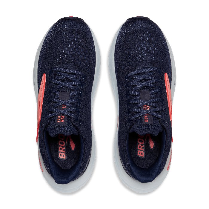 Brooks Glycerin Max - Womens Running Shoes - Peacoat/Blue/Hot Coral