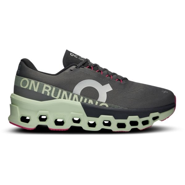 On Cloudmonster 2 - Womens Running Shoes - Asphalt/Lima