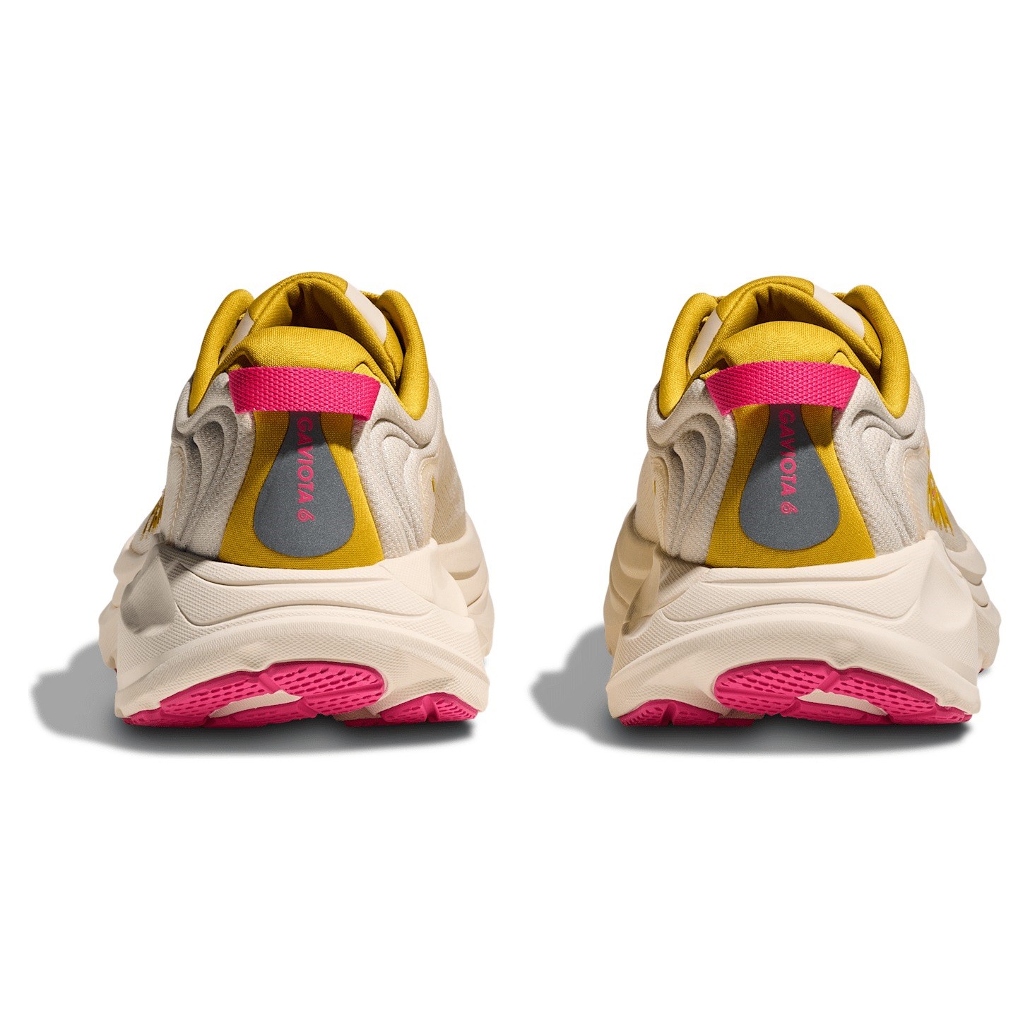 Hoka Gaviota 6 - Womens Running Shoes - Birch/Yellow Gold