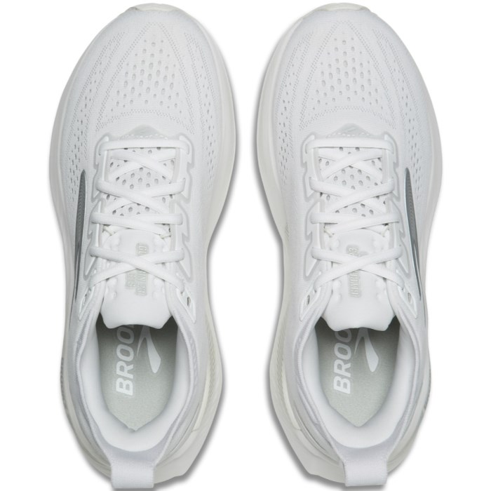 Brooks Glycerin GTS 23 - Womens Running Shoes - White/Oyster/Silver