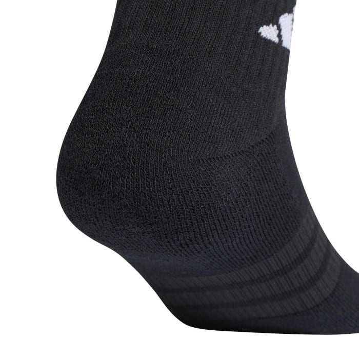 adidas Cushioned Essentials Unisex Ankle Socks - 6 Pack - Black/Black/White - image 4