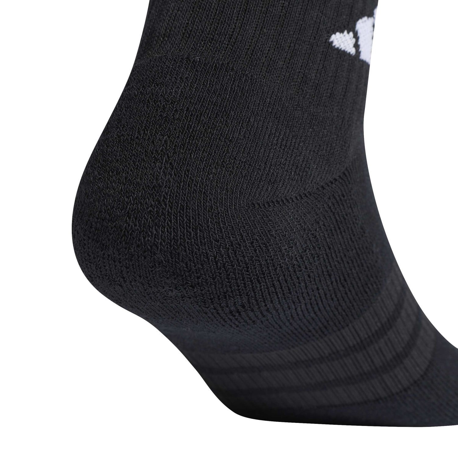 adidas Cushioned Essentials Unisex Ankle Socks - 6 Pack - Black/Black/White - image 4
