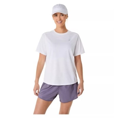Asics Silver Womens Short Sleeve Running T-Shirt