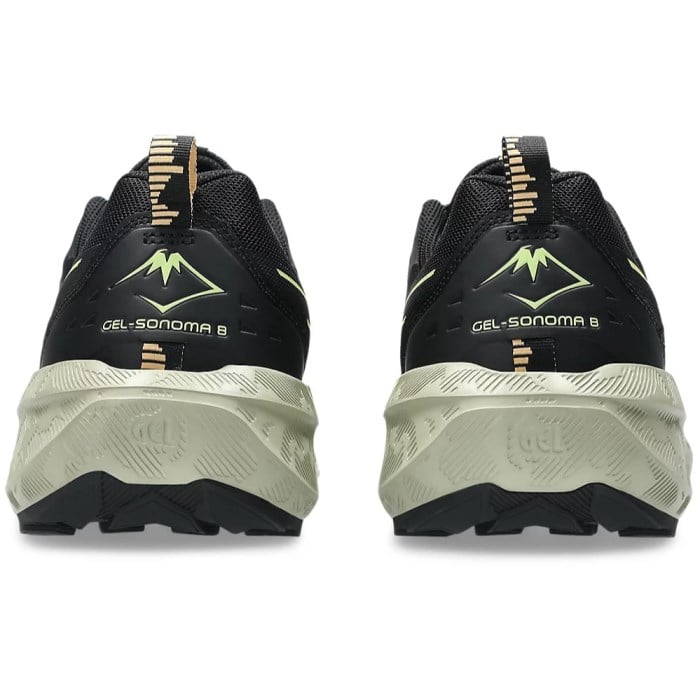 Asics Gel Sonoma 8 - Mens Trail Running Shoes - Black/Lime Green