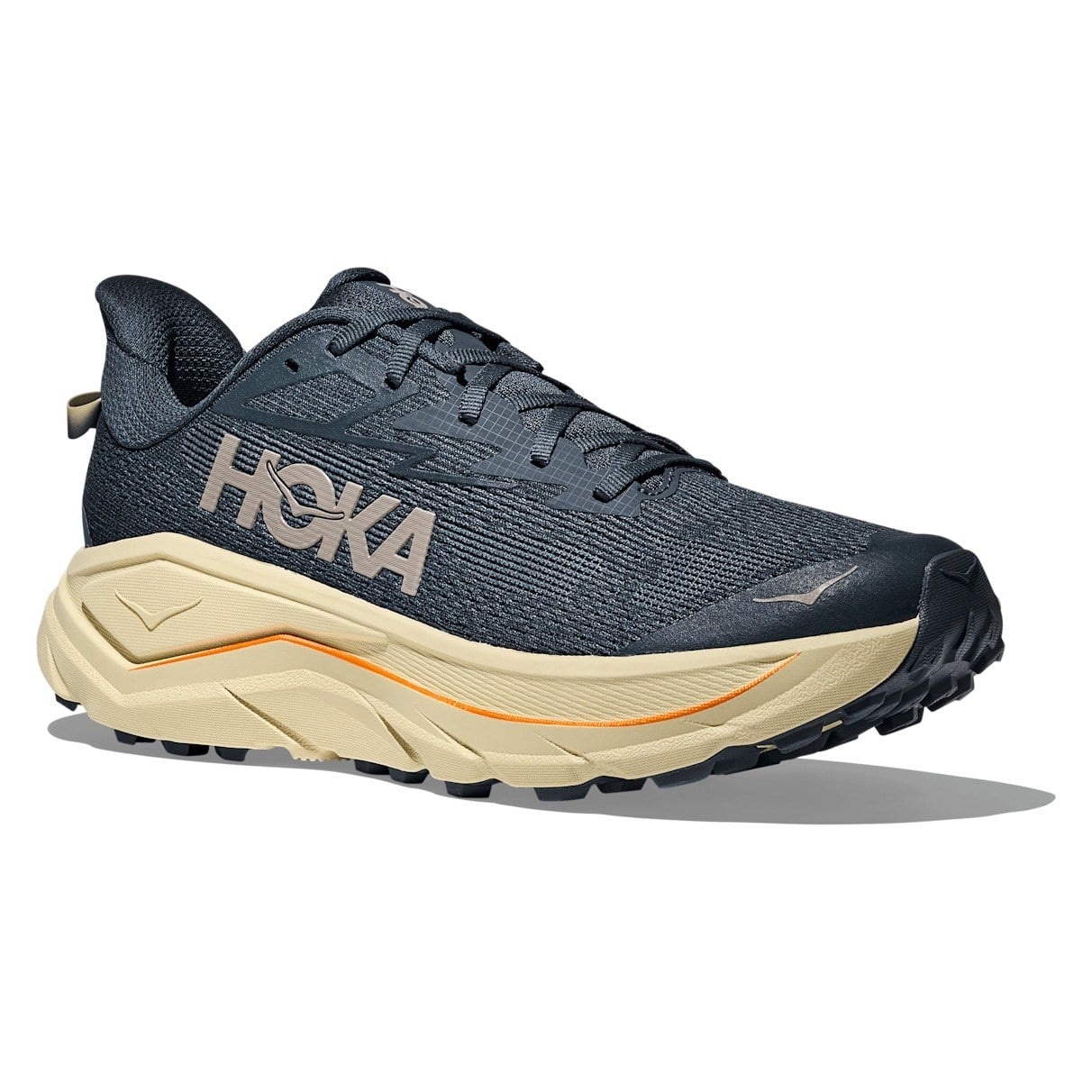 Hoka Challenger 8 - Mens Trail Running Shoes - Faded Navy/Pampas Grass
