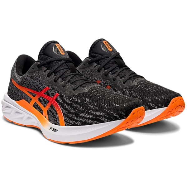 Asics DynaBlast 2 - Mens Running Shoes - Black/Shocking Orange
