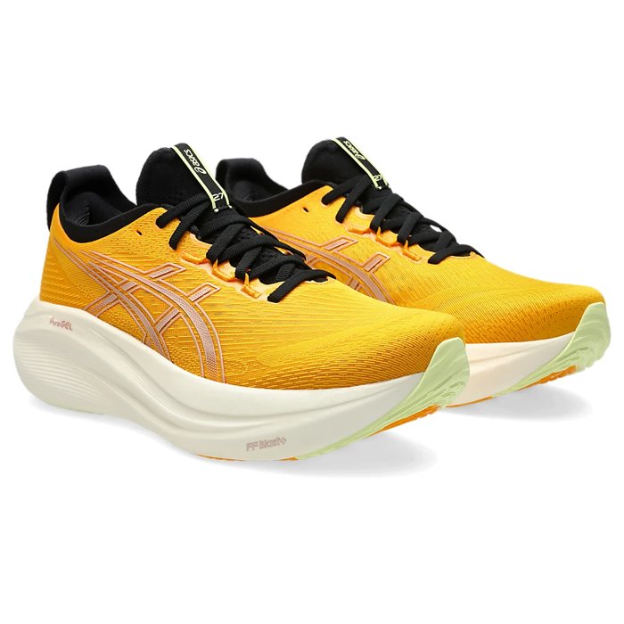 Asics Gel Nimbus 27 - Mens Running Shoes - Amber/Neutral Pink