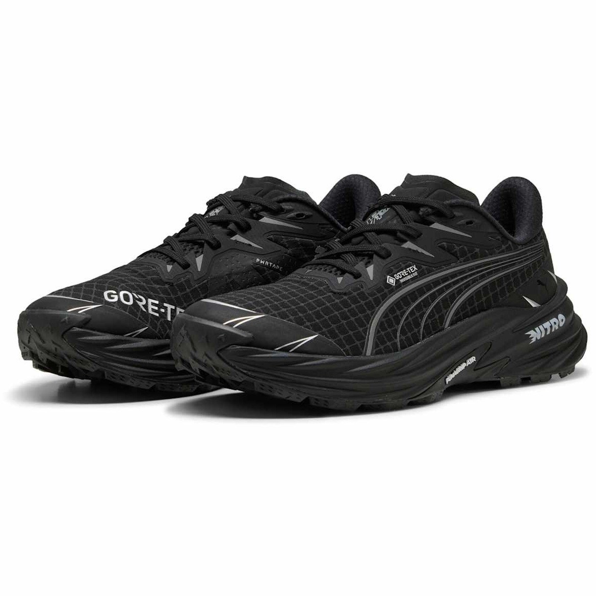 Puma Fast-Trac Nitro 4 GTX - Mens Trail Running Shoes - Puma Black/Puma Silver - image 2