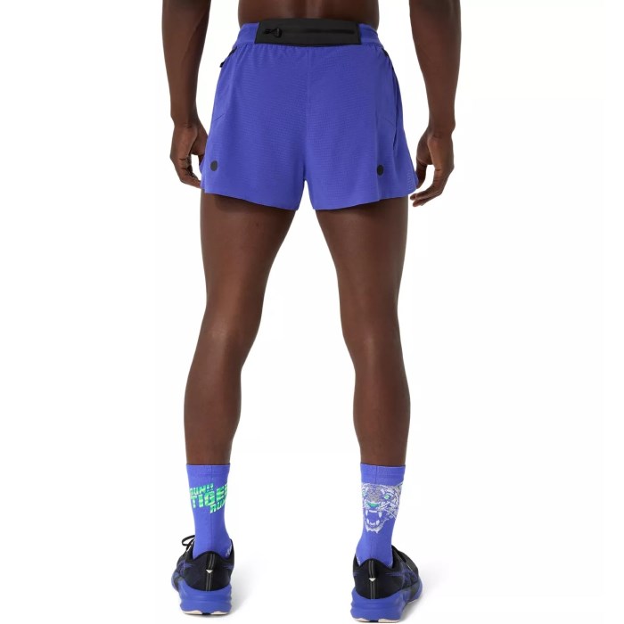 Asics MetaRun Mens Split Running Shorts - Cobalt Burst