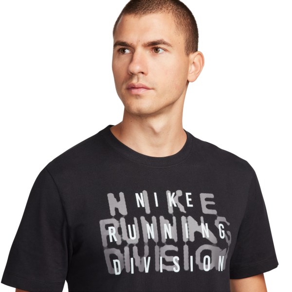Nike Dri-Fit Run Division Mens Running T-Shirt - Black