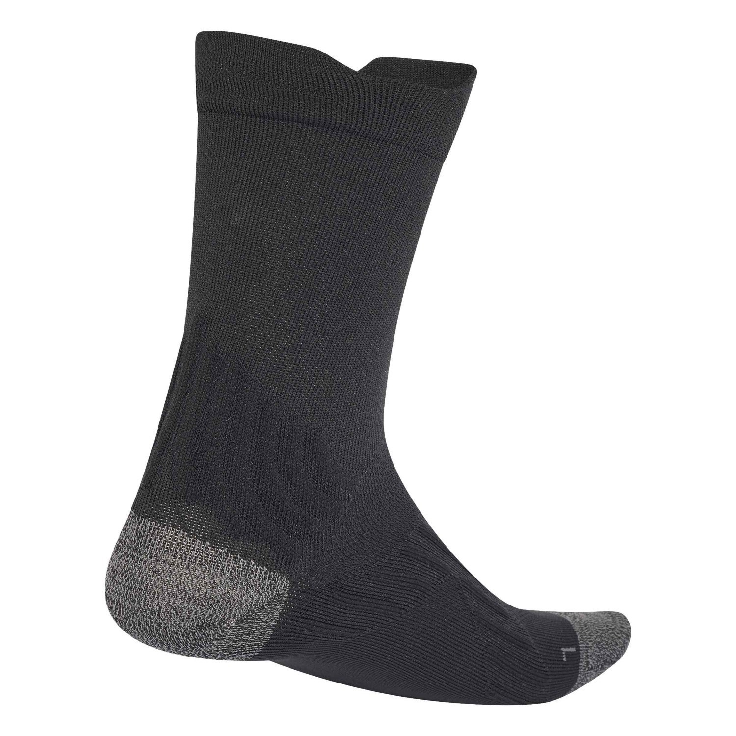 Adidas Run Comfy Unisex Crew Socks - Black/Grey Five - image 2