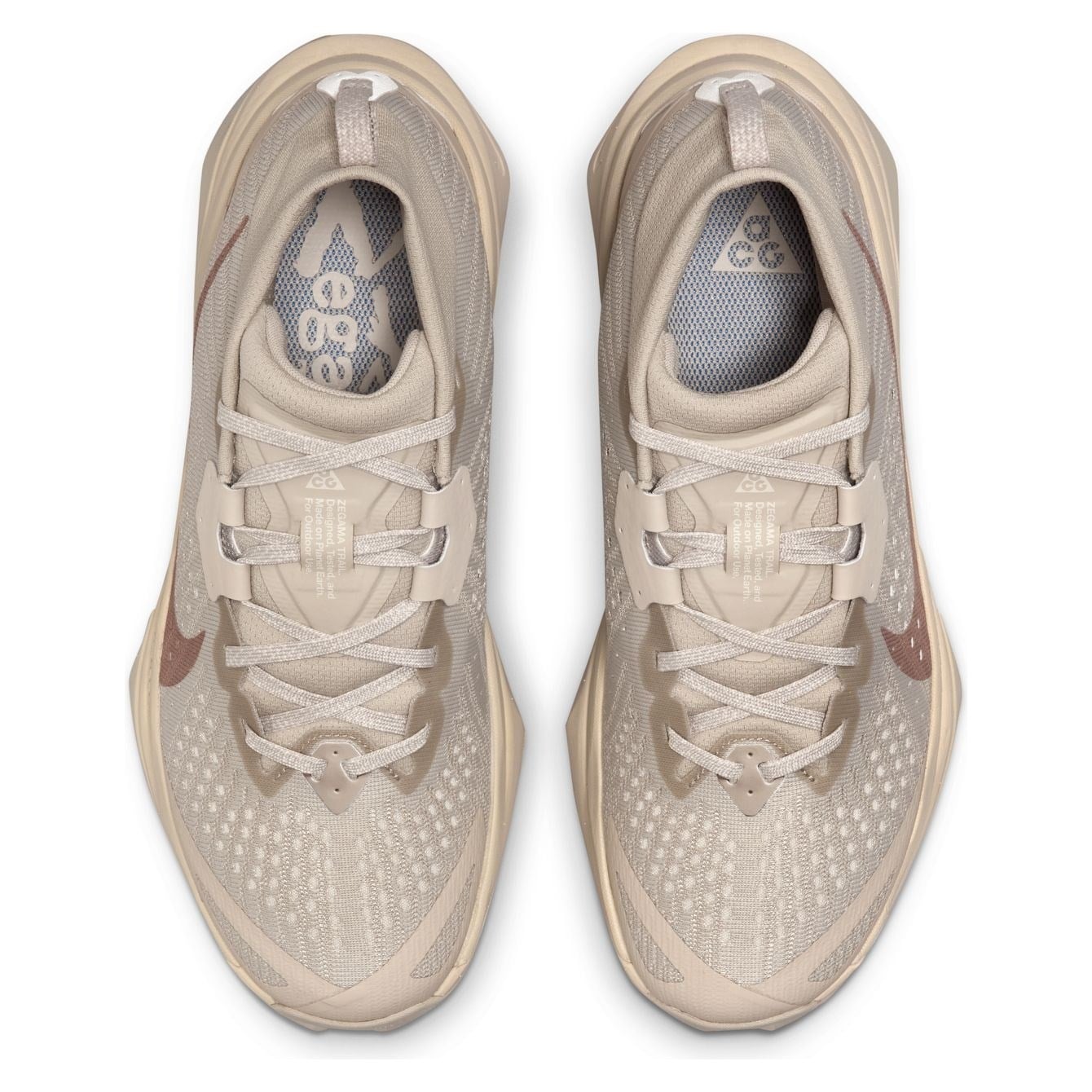 Nike ACG Zegama - Womens Trail Running Shoes - Cream II/Diffused Taupe/Light Orewood Brown - image 3