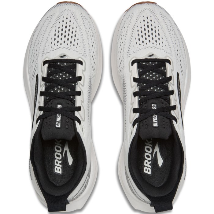 Brooks Glycerin 23 - Mens Running Shoes - White/Black/Gum