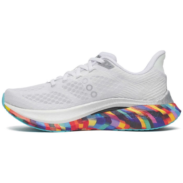 Saucony Endorphin Speed 5 Boston - Womens Running Shoes - White/Multi