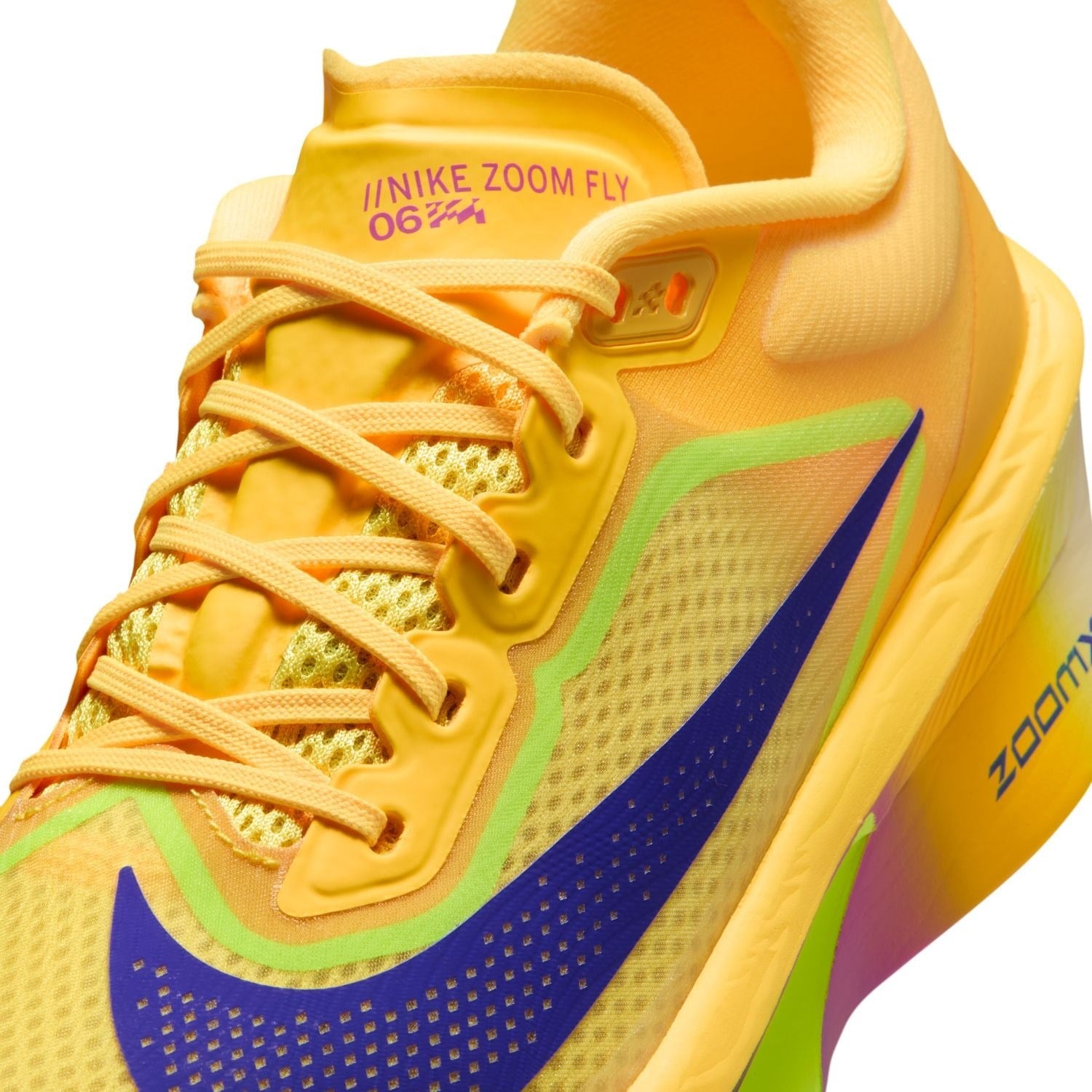 Nike Zoom Fly 6 - Womens Running Shoes - Citron Pulse/Indigo Burst/Volt Ice