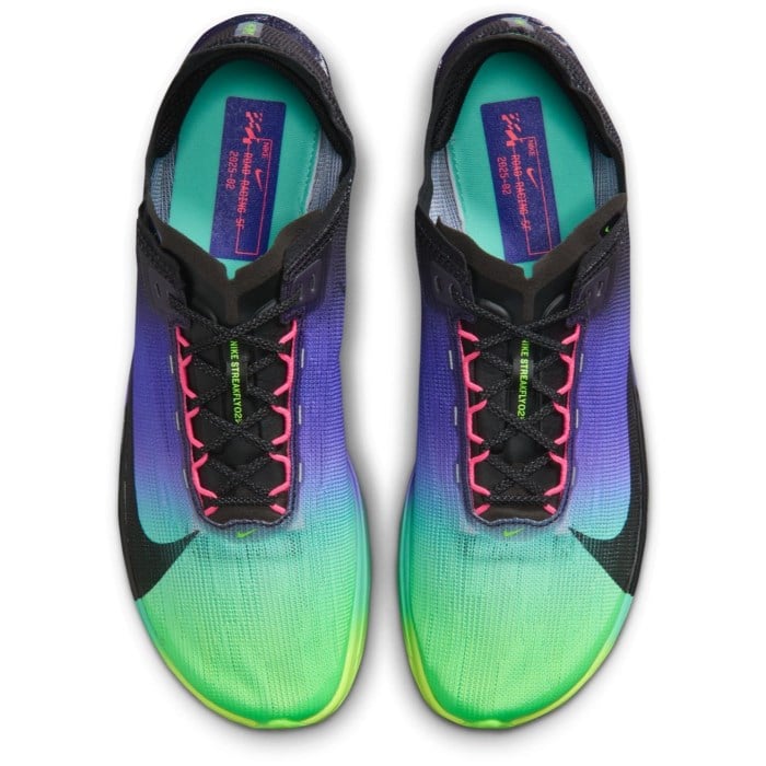 Nike Streakfly 2 - Mens Racing Shoes - Dark Obsidian/Black/Electric Green