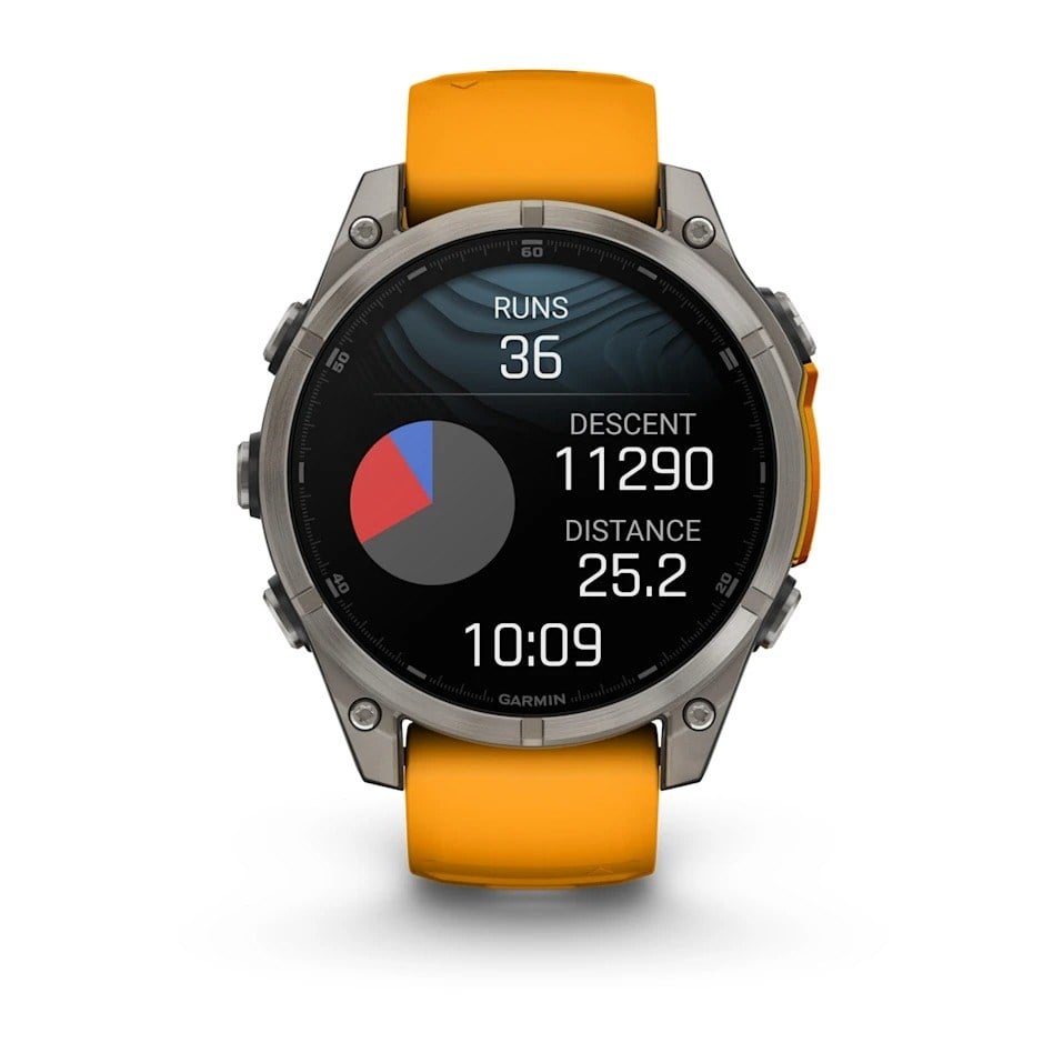 Garmin Fenix 8 47mm AMOLED Sapphire Edition Titanium Watch - Slate Grey/Black Silicone Band - image 12