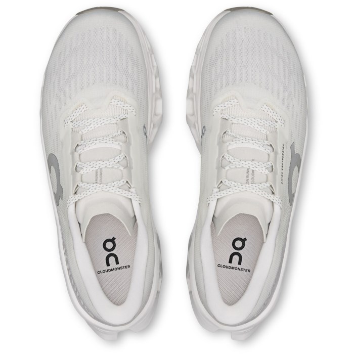 On Cloudmonster 3 - Womens Running Shoes - White/Wolf