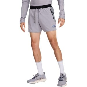 Nike Dri-Fit Second Sunrise 5 Inch Trail Running Shorts - Mens Cement Grey/Smoke Grey/Black