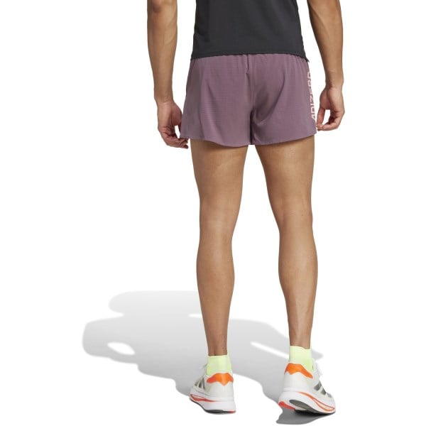 Adidas Mens Adizero Running Gel Shorts - Shadow Fig