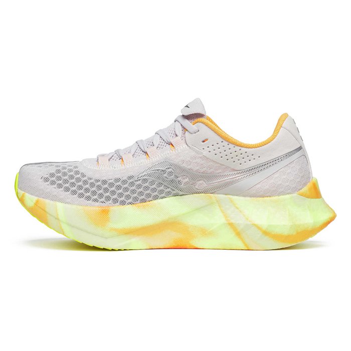 Saucony Endorphin Pro 4 - Womens Road Racing Shoes - Fog/Peel