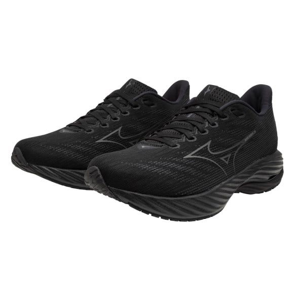 Mizuno Wave Rider 28 - Womens Running Shoes - Black/Quiet Shade/Ebony