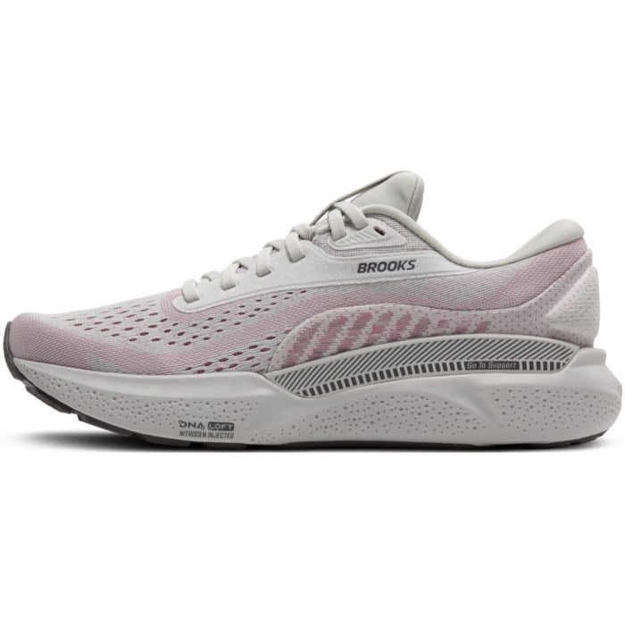 Brooks Adrenaline GTS 24 - Womens Running Shoes - Oyster/Excalibur/Pink