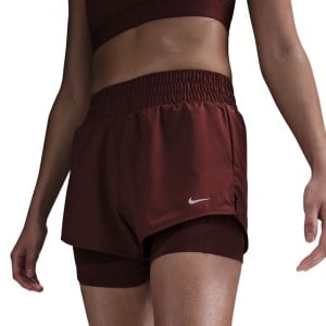 Nike Dri-Fit One 2-In-1 Mid-Rise Womens Running Shorts