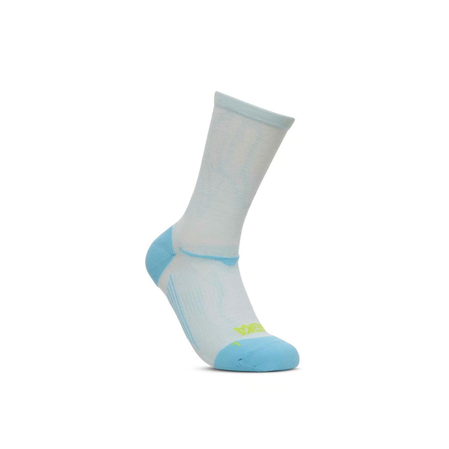 Hoka Clifton Crew Run Sock - Glimmering Blue