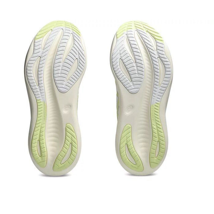 Asics Gel Nimbus 27 - Mens Running Shoes - White/Huddle Yellow