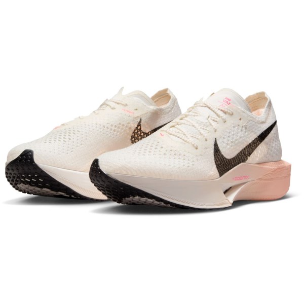 Nike ZoomX Vaporfly Next% 3 - Womens Road Racing Shoes - Sail/Black/Crimson Tint/Guava Ice