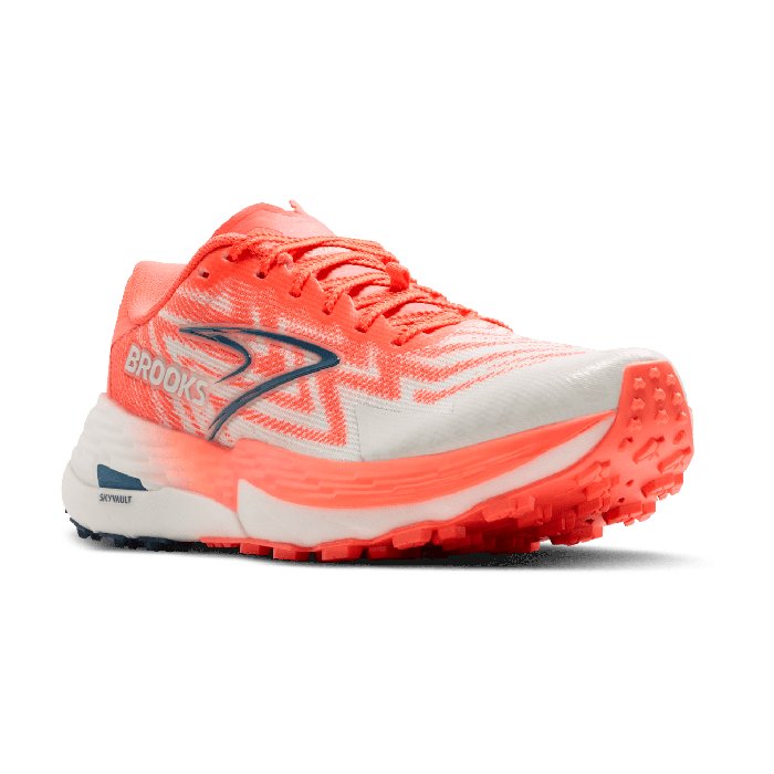 Brooks Catamount 4 - Womens Trail Running Shoes - Bit of Blue/Flame/Legio