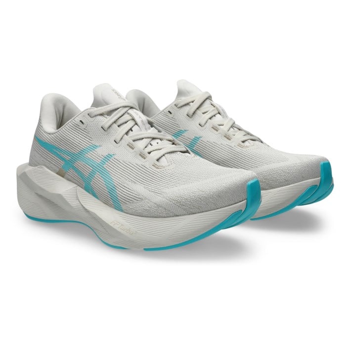 Asics Novablast 6 - Womens Running Shoes - Soft Oat/Energy Aqua - image 2
