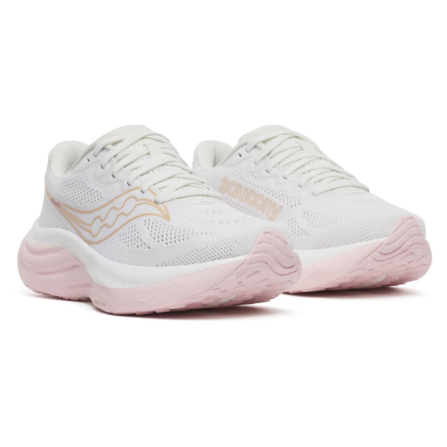 Saucony Ride 19 - Womens Running Shoes - White/Silk - image 2