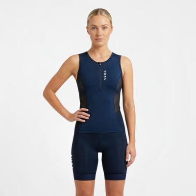 SUB4 Triathlon 2 Piece Set Womens Action Navy