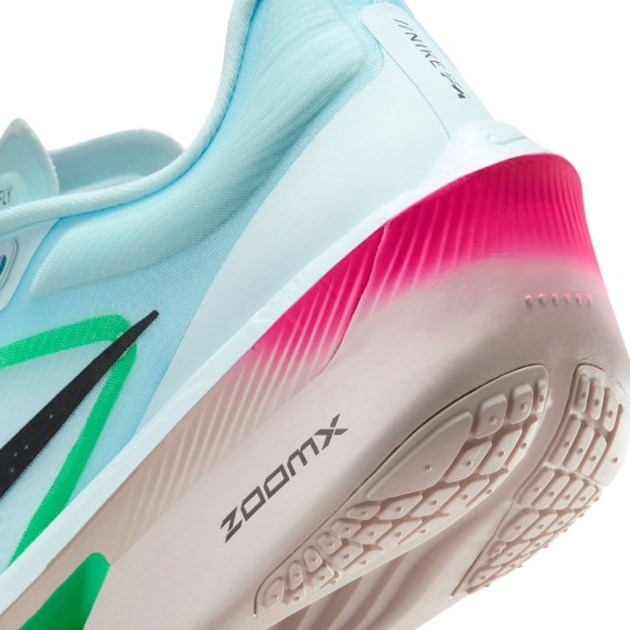 Nike Zoom Fly 6 - Mens Running Shoes - Glacier Ice/Black/Hyper Pink/Green Shock