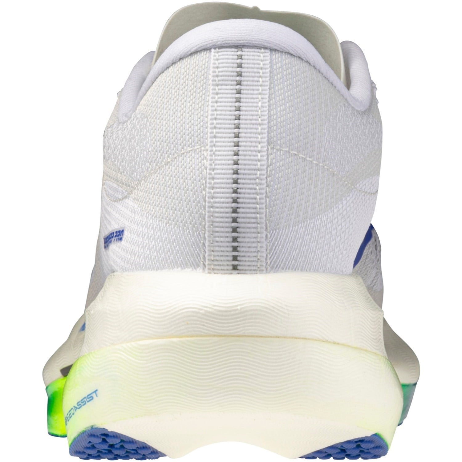 Mizuno Hyperwarp Pro - Unisex Racing Shoes - White/Lightning Yellow/Dazzling Blue