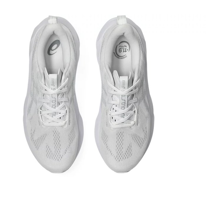 Asics Novablast 5 - Mens Running Shoes - White/Piedmont Grey