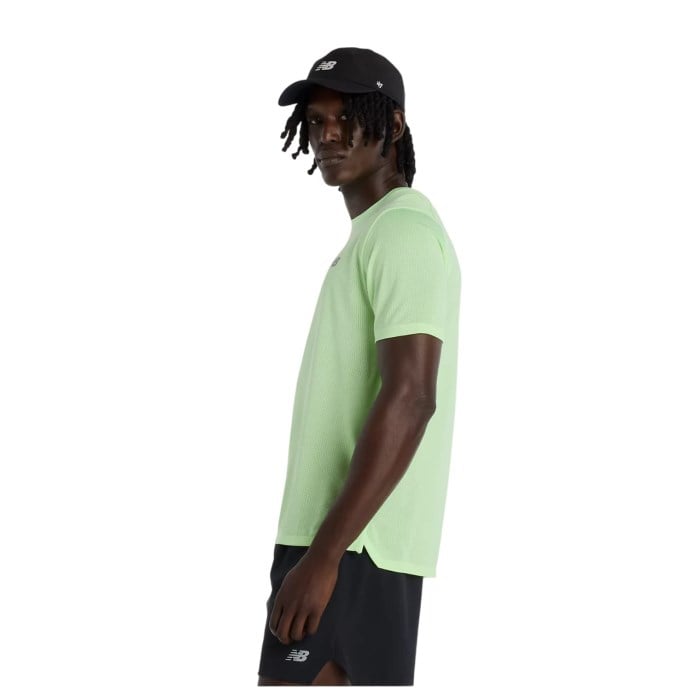 New Balance Athletics Mens Running T-Shirt - Afterglow heather/Slate Grey