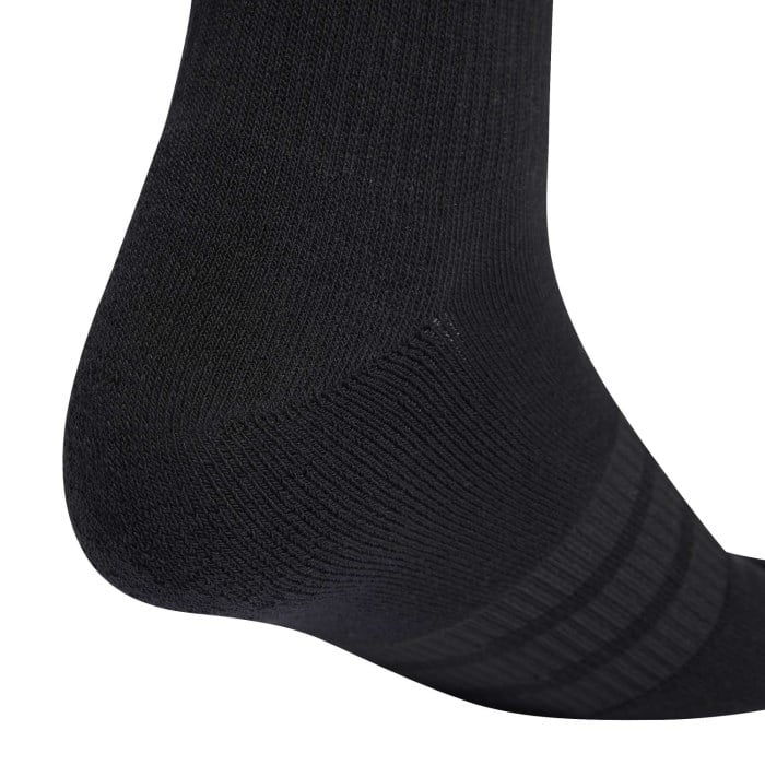 adidas Cushioned Sportswear Unisex Crew Socks - 3 Pack - Black/Black/White - image 4