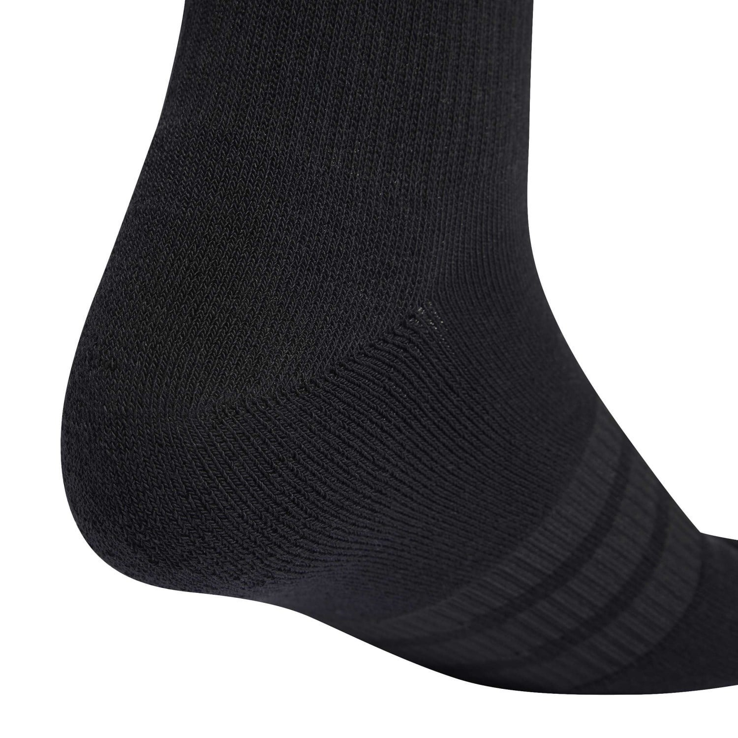 adidas Cushioned Sportswear Unisex Crew Socks - 3 Pack - Black/Black/White - image 4