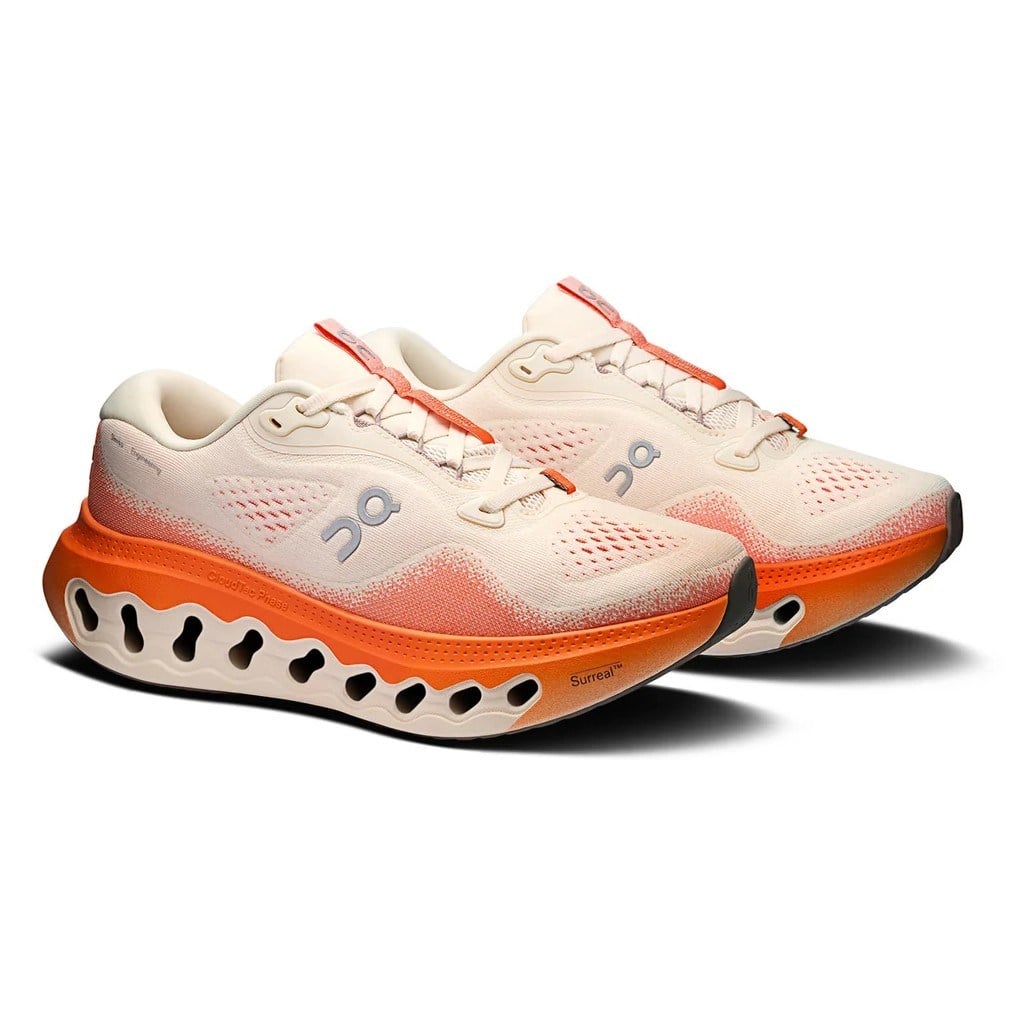 On Cloudsurfer 3 - Womens Running Shoes - Moonstone/Flame - image 2