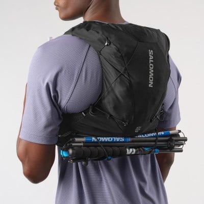 Salomon ADV Skin 12 Set Unisex Trail Running Vest With Flasks - Black