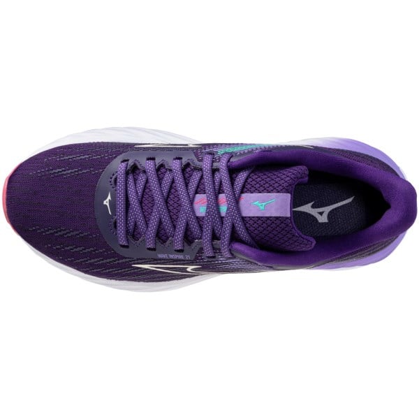 Mizuno Wave Inspire 21 - Womens Running Shoes - Vintage/Indigo/White/Camellia Rose