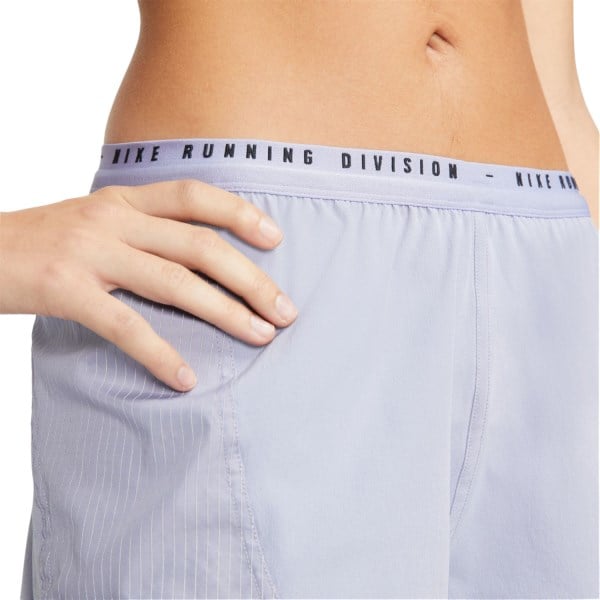 Nike Run Division Tempo Luxe 3 Inch Womens Running Shorts - Indigo Haze/Reflective Silver/Reflective