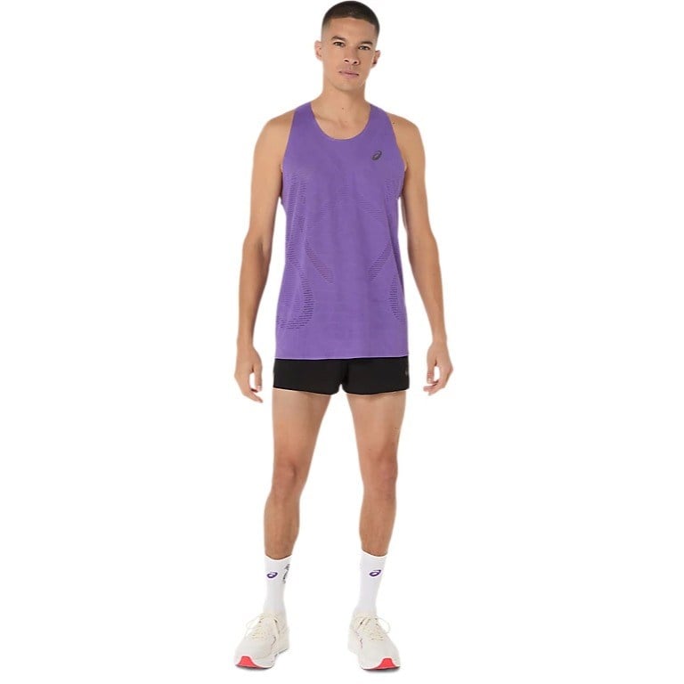 Asics MetaRun Mens Running Singlet - Edo Purple